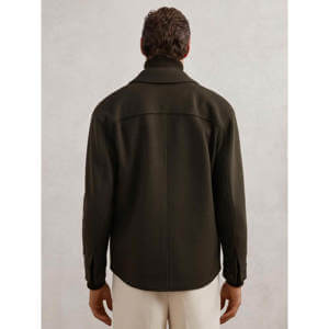 REISS Liam Wool-Blend Twin-Pocket Overshirt